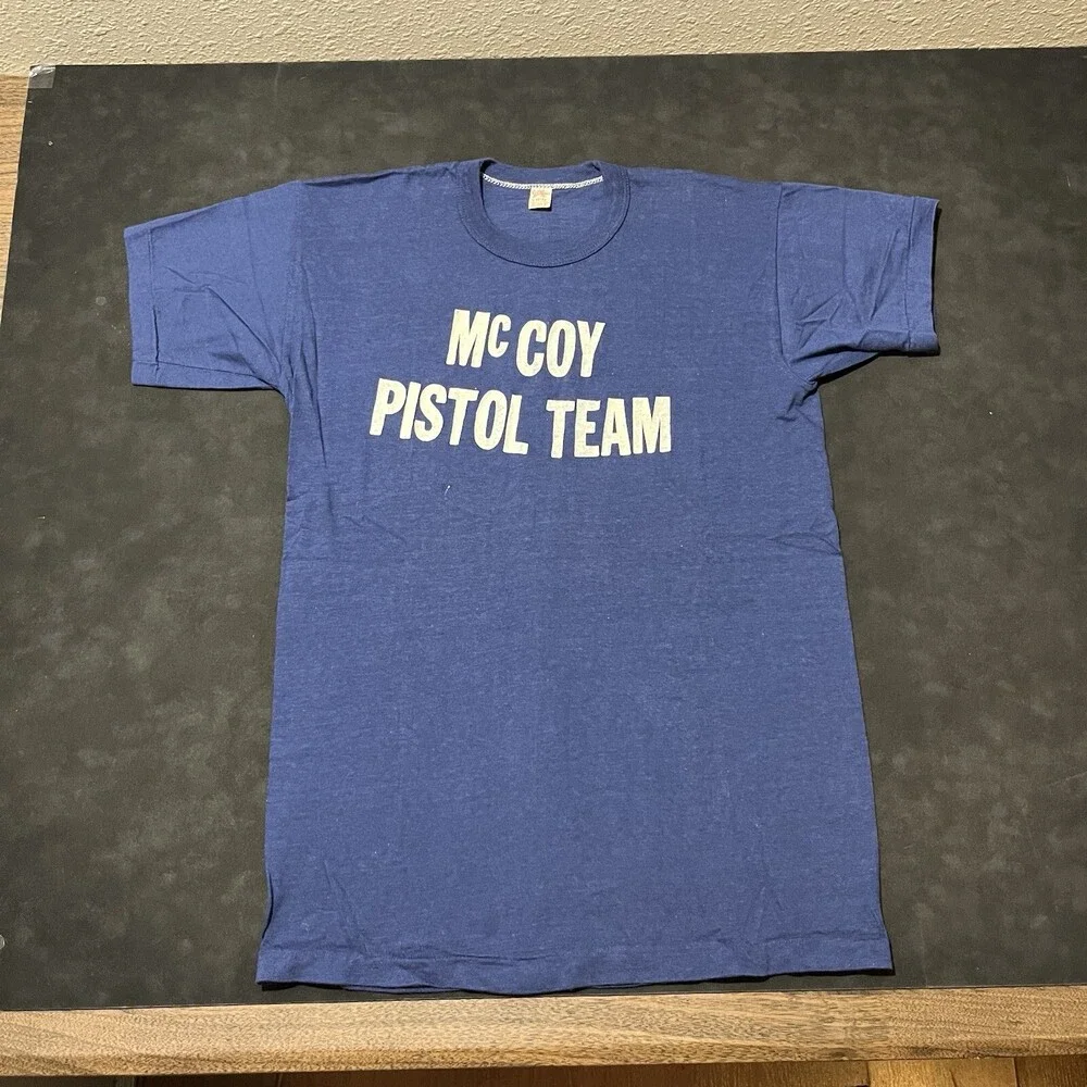 Russell Southern Co 1950s Shirt Vintage Cotton 1960s Jersey McCoy Pistol Team